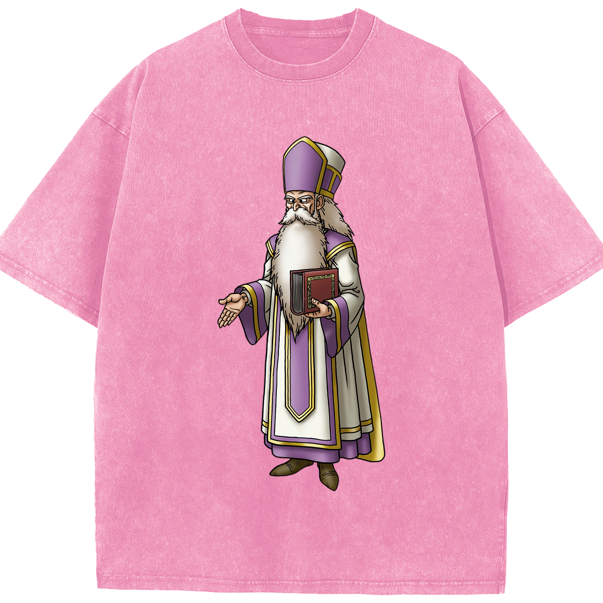 （画像用） ドラゴンクエスト Doragon Kuesuto Dragon Quest 綿100% ヴィンテージ風 半袖Tシャツ（フロントプリント）